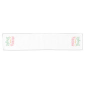 Schattigee kleurrijke kerstdagen korte tafelloper (Horizontaal)