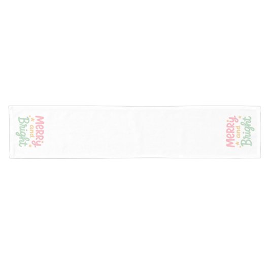 Schattigee kleurrijke kerstdagen korte tafelloper (Horizontaal)