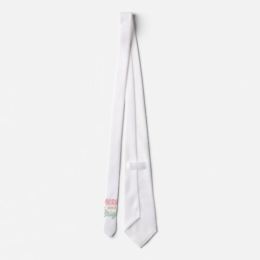 Schattigee kleurrijke kerstdagen stropdas (Achterkant)