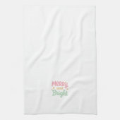 Schattigee kleurrijke kerstdagen theedoek (Verticaal)