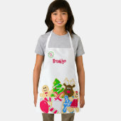 Schattigee kleurrijke Kinder vakantie koekjes Scho Schort (Insitu)