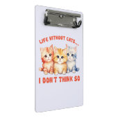 Schattigee kleurrijke Kittens - leven zonder katte Mini Klembord (Schuin)