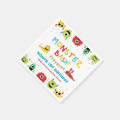 Schattigee Kleurrijke Kleine Monsters Bash 1e Verj Servet (Hoek)