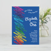 Schattigee kleurrijke kleurrijke kleurpotloden Kin Kaart (Staand voorkant)