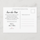 Schattigee Kleurrijke Konijnenbruiloft Save the Da Aankondigingskaart (Achterkant)