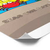 Schattigee Kleurrijke Krab Illustratie - Ocean Ani Poster (Hoek)