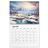 Schattigee kleurrijke kunst of foto groot kalender (Jan 2026)