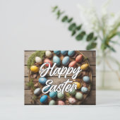 Schattigee Kleurrijke Lente Paascollage Briefkaart (Staand voorkant)