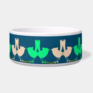 Schattigee Kleurrijke Lente vogels partij Voerbakje