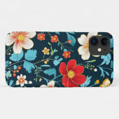 Schattigee kleurrijke lentebloemen mooie bloemen Case-Mate iPhone case (Achterkant (horizontaal))