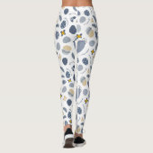 Schattigee Kleurrijke Leuke Kip Bloemen Leggings (Achterkant)