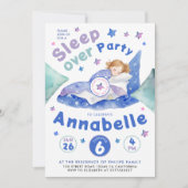 Schattigee kleurrijke logeerpartij slumber pyjama  kaart (Voorkant)