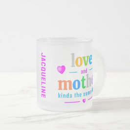 Schattigee Kleurrijke Moeder's Matglas Koffiemok