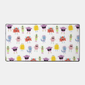 Schattigee kleurrijke monsters grappig Kinder patr Bureaumat (Voorkant)