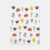 Schattigee kleurrijke monsters grappig Kinder patr Fleece Deken (Voorkant)