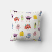 Schattigee kleurrijke monsters grappig Kinder patr Kussen (Voorkant)