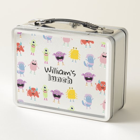 Schattigee Kleurrijke Monsters Grappige Kinder Sch (Achterkant)