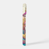 Schattigee Kleurrijke Mushroom House Art iPhone 15 Case (Rechterkant)