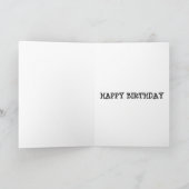 Schattigee kleurrijke muziek Happy Birthday Kaart (Binnen)