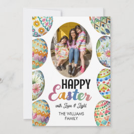 Schattigee Kleurrijke Paaseieren Foto Groeten Sina Feestdagenkaart