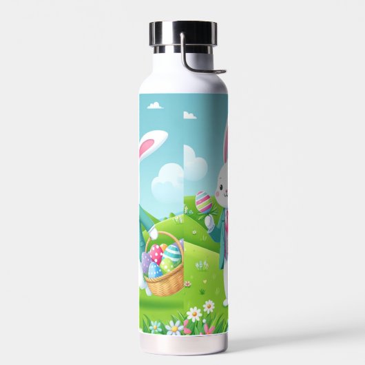 Schattigee, kleurrijke paashaas waterfles (Links)