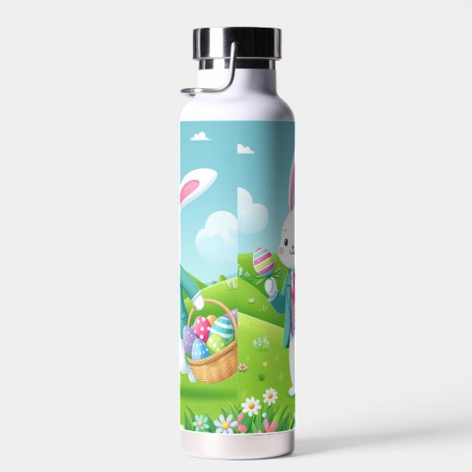 Schattigee, kleurrijke paashaas waterfles (Rechts)