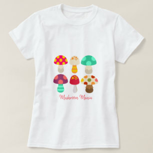 Schattigee kleurrijke paddenstoelen citaat T-Shirt