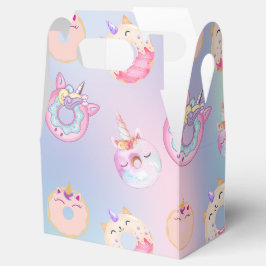 Schattigee kleurrijke pastel Eenhoorns Regenboog D Bedankdoosjes