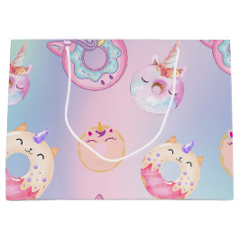 Schattigee kleurrijke pastel Eenhoorns Regenboog D Groot Cadeauzakje