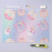 Schattigee kleurrijke pastel Eenhoorns Regenboog D Tissuepapier (Craft)