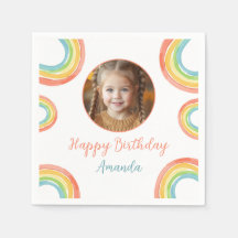 Schattigee kleurrijke pastel regenboog meisjes fot