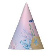 Schattigee kleurrijke pastel zeemeermin Rainbow Bi Feesthoedjes (Links)