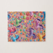 Schattigee Kleurrijke Pony Legpuzzel (Horizontaal)