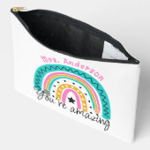 Schattigee Kleurrijke Rainbow Teacher Appreciation Etui (Open)