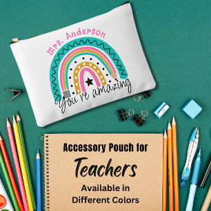 Schattigee Kleurrijke Rainbow Teacher Appreciation Etui