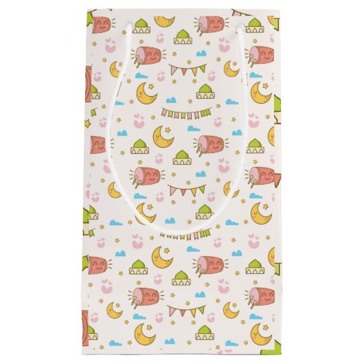 Schattigee Kleurrijke Ramadan en Eid Kinder Party  Klein Cadeauzakje (Voorkant)