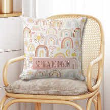 Schattigee Kleurrijke Regenbogen en Daisy Flowers 