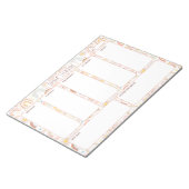 Schattigee kleurrijke regenboog Abstract weekschem Notitieblok (Schuin)