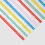 Schattigee kleurrijke regenboog gestreept verjaard tissuepapier (Detail)