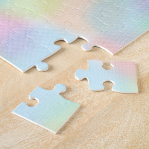 Schattigee Kleurrijke regenboog pastel Polka dot P Legpuzzel
