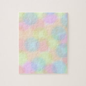 Schattigee Kleurrijke regenboog pastel Polka dot P Legpuzzel (Verticaal)