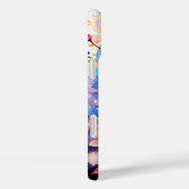 Schattigee kleurrijke retro bloemenkunst Case-Mate iPhone case (Achterkant / Rechts)