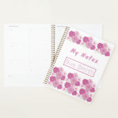 Schattigee kleurrijke roze bloem planner (Display)