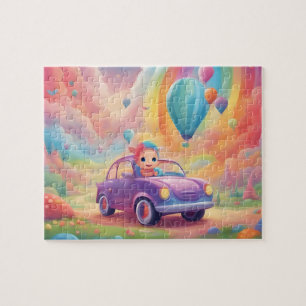 Schattigee Kleurrijke Speelgoed Car Legpuzzel