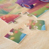Schattigee Kleurrijke Speelgoed Car Legpuzzel (Zijkant)
