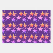 Schattigee kleurrijke Star Silent Night Galaxy Wat Inpakpapier Vel (Voorkant 2)