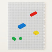 Schattigee kleurrijke stenen bouwstenen Kinder ler Planner (Achterkant)