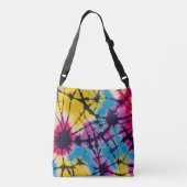 Schattigee Kleurrijke Tie Dye Cross Body Bag Crossbody Tas (Achterkant)