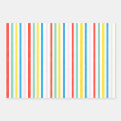 Schattigee kleurrijke Tiger Stripe Dot Verjaardags Inpakpapier Vel (Voorkant 3)