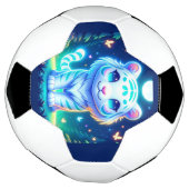 Schattigee kleurrijke tijger holografisch | voetbal (Gedraaid)